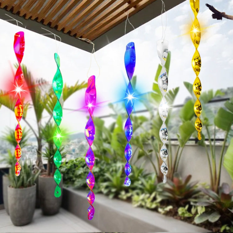 30cm Laser Bird Repellent Spiral Wind Reflective Stick Orchard Balcony Garden Decoration