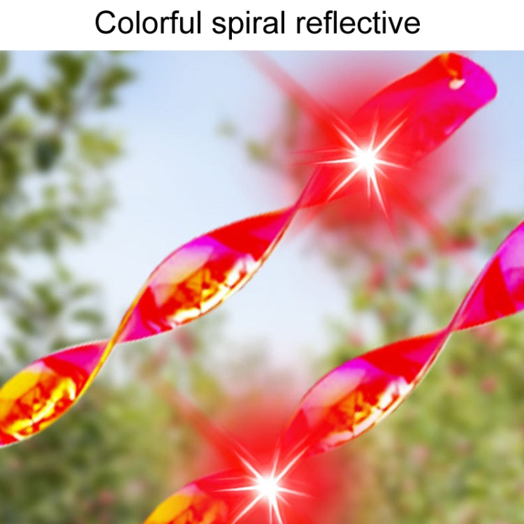 30cm Laser Bird Repellent Spiral Wind Reflective Stick Orchard Balcony Garden Decoration