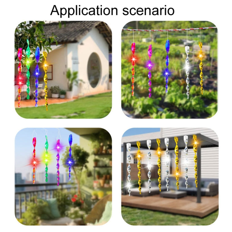 30cm Laser Bird Repellent Spiral Wind Reflective Stick Orchard Balcony Garden Decoration