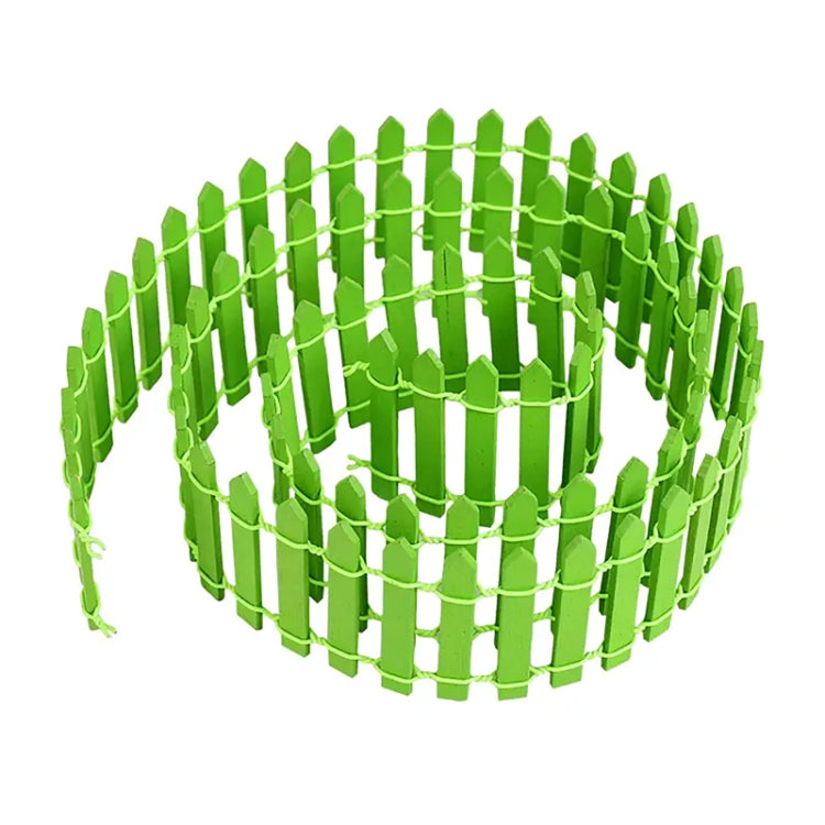 90cm Miniature Wooden Fence DIY Fairy Garden Mini Landscape Ornament
