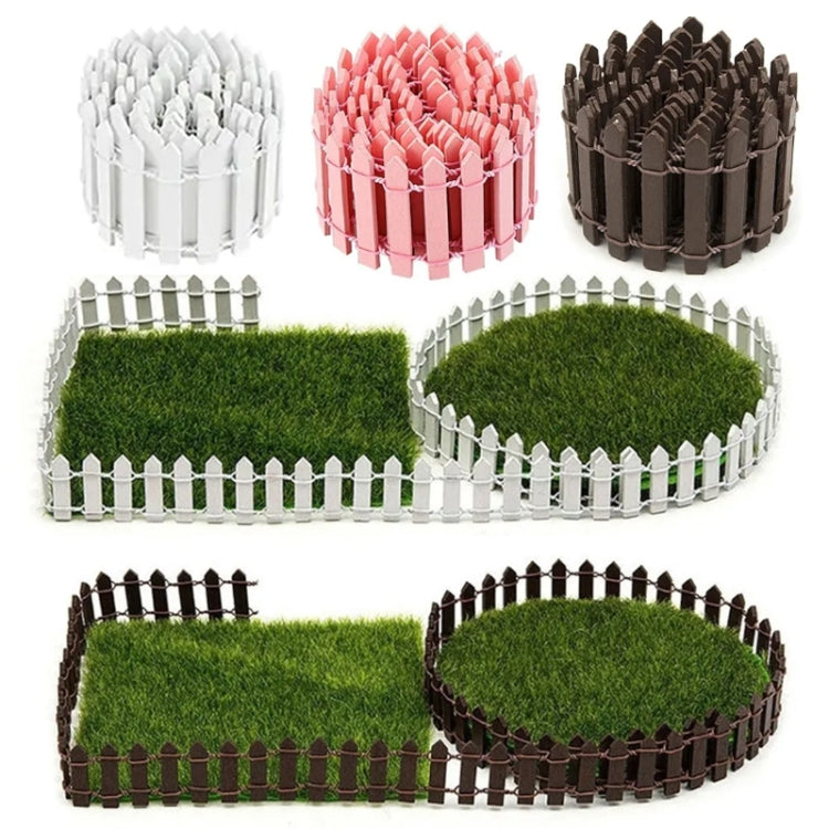 90cm Miniature Wooden Fence DIY Fairy Garden Mini Landscape Ornament