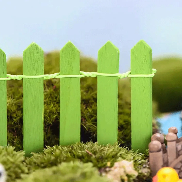 90cm Miniature Wooden Fence DIY Fairy Garden Mini Landscape Ornament