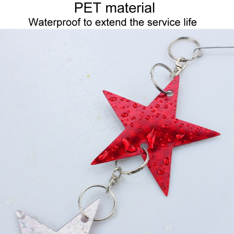 Garden Bird Repellent Decorative Pentagram Hanging Laser Reflective Piece