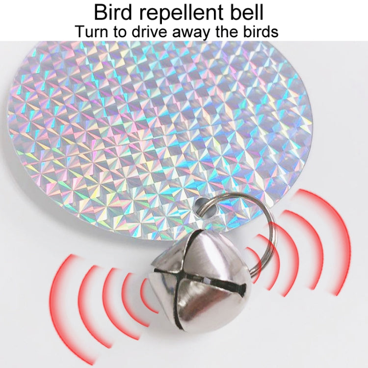 Garden Bird Repellent Decorative Round Hanging Laser Reflective Piece