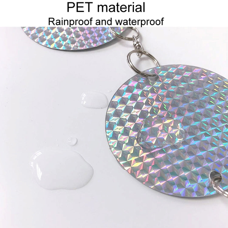Garden Bird Repellent Decorative Round Hanging Laser Reflective Piece