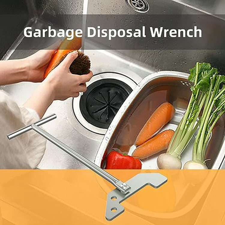 Garbage Disposer Unjamming Wrench For Remove Clogging Above The Sink