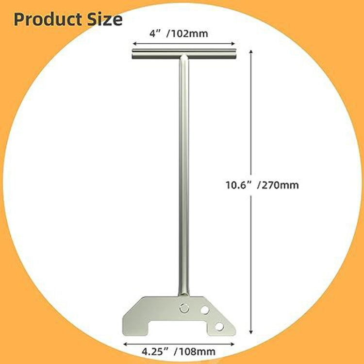 Garbage Disposer Unjamming Wrench For Remove Clogging Above The Sink