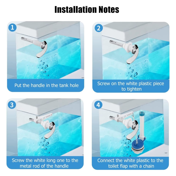 Toilet Flush Handle Replacement Toilet Hand Zinc Alloy Bathroom Accessories