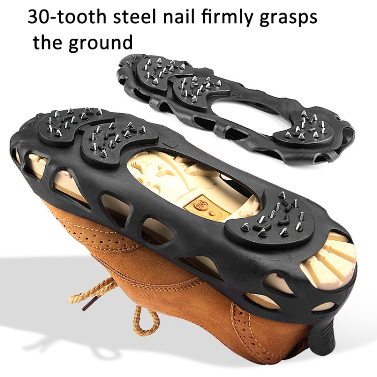 30 Point Cleats Crampons Spikes for Walking, Jogging, Hiking, Mountaineering Ice Snow Grips