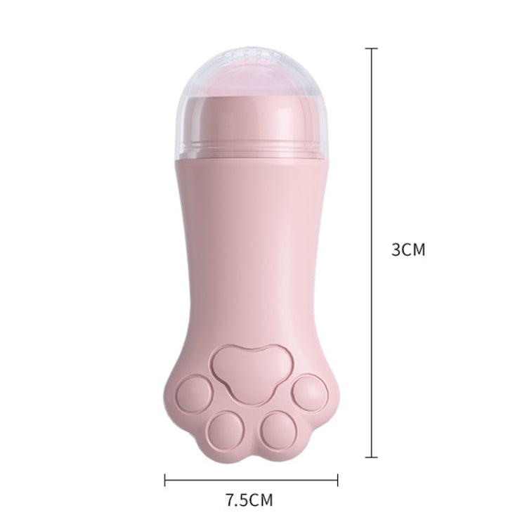 Natural Rose Quartz Face Oil Absorbing Roller Volcanic Stone Facial Skin Repair Cleansing Massager