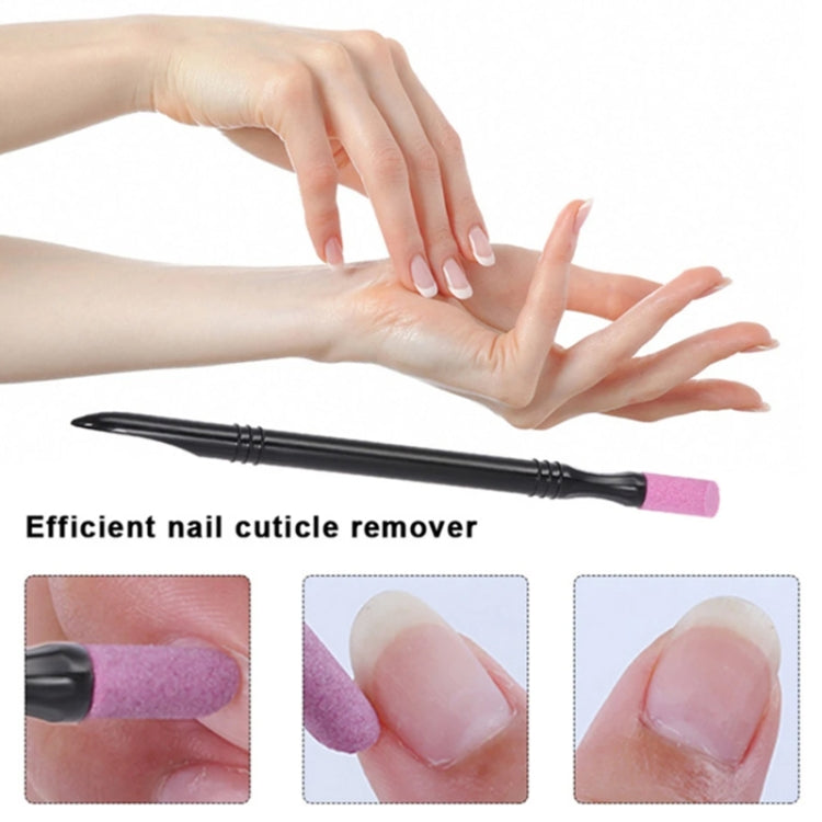 5pcs /Set Double-ended Quartz Pen For Dead Skin Remover Multifunctional Manicure Tool Nail Polish Pen