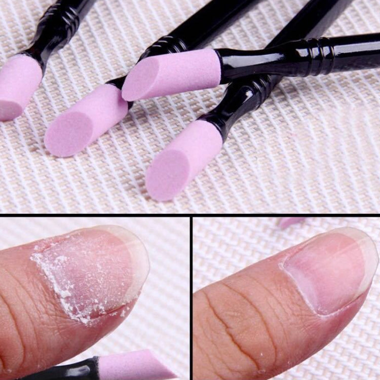 5pcs /Set Double-ended Quartz Pen For Dead Skin Remover Multifunctional Manicure Tool Nail Polish Pen