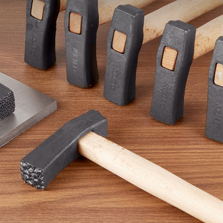 Handmade DIY Square Hammer Gold And Silver Jewelry Texture Hammer