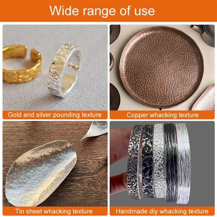 Handmade DIY Square Hammer Gold And Silver Jewelry Texture Hammer