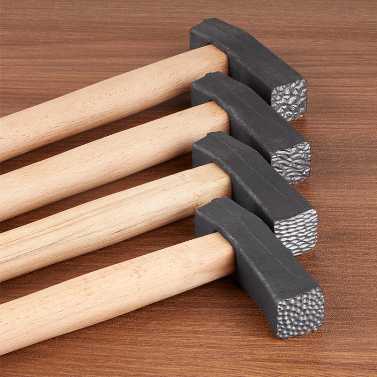 Handmade DIY Square Hammer Gold And Silver Jewelry Texture Hammer