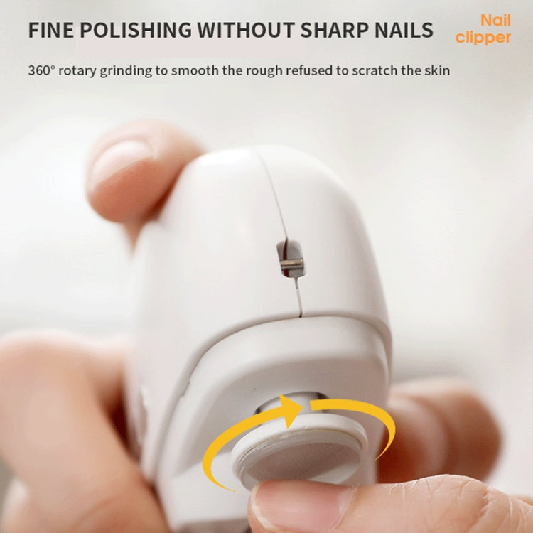 CH-705 2-in-1 Multifunctional Electric Nail Grinder with Light Children Anti-pinch Nail Clippers