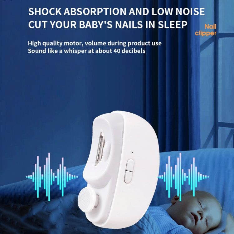 CH-705 2-in-1 Multifunctional Electric Nail Grinder with Light Children Anti-pinch Nail Clippers