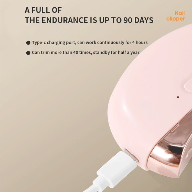 CH-705 2-in-1 Multifunctional Electric Nail Grinder with Light Children Anti-pinch Nail Clippers