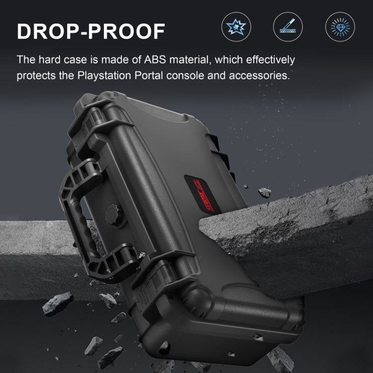 For PlayStation Portal STARTRC GAMES Console Storage Handheld IP67 Waterproof Hard Shell Bag
