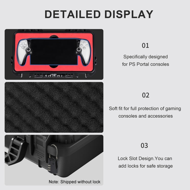 For PlayStation Portal STARTRC GAMES Console Storage Handheld IP67 Waterproof Hard Shell Bag