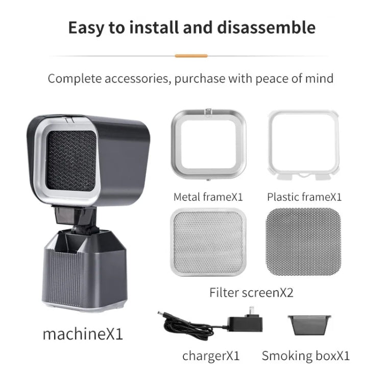 Desktop Range Hood Barbecue Small Movable Liftable Extractor Hood 2 Wind Speeds Adjust