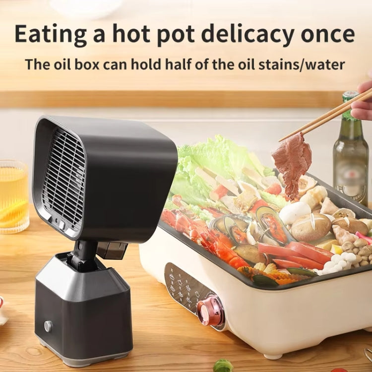 Desktop Range Hood Barbecue Small Movable Liftable Extractor Hood 2 Wind Speeds Adjust