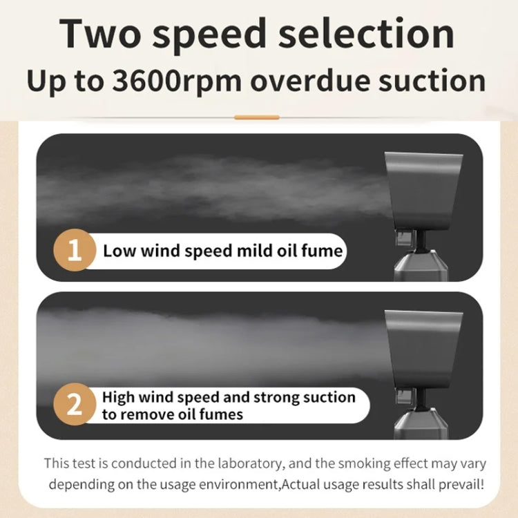 Desktop Range Hood Barbecue Small Movable Liftable Extractor Hood 2 Wind Speeds Adjust