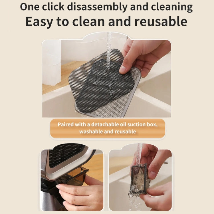 Desktop Range Hood Barbecue Small Movable Liftable Extractor Hood 2 Wind Speeds Adjust