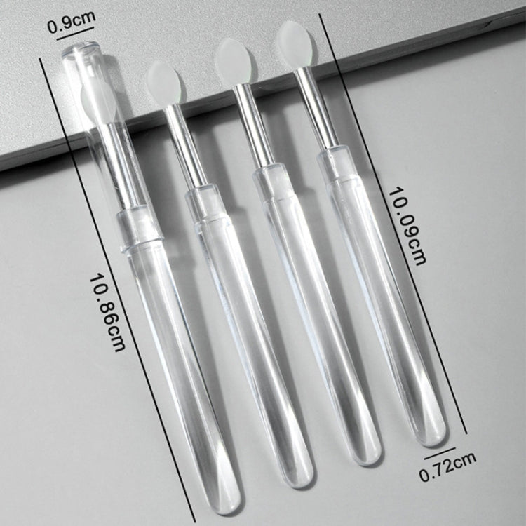 Nail Art Silicone Applicator Sticks Multi-Purpose Dabbing Powder Glitter Eyeshadow Brush Applying Manicure Tool