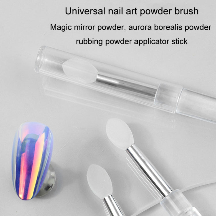 Nail Art Silicone Applicator Sticks Multi-Purpose Dabbing Powder Glitter Eyeshadow Brush Applying Manicure Tool