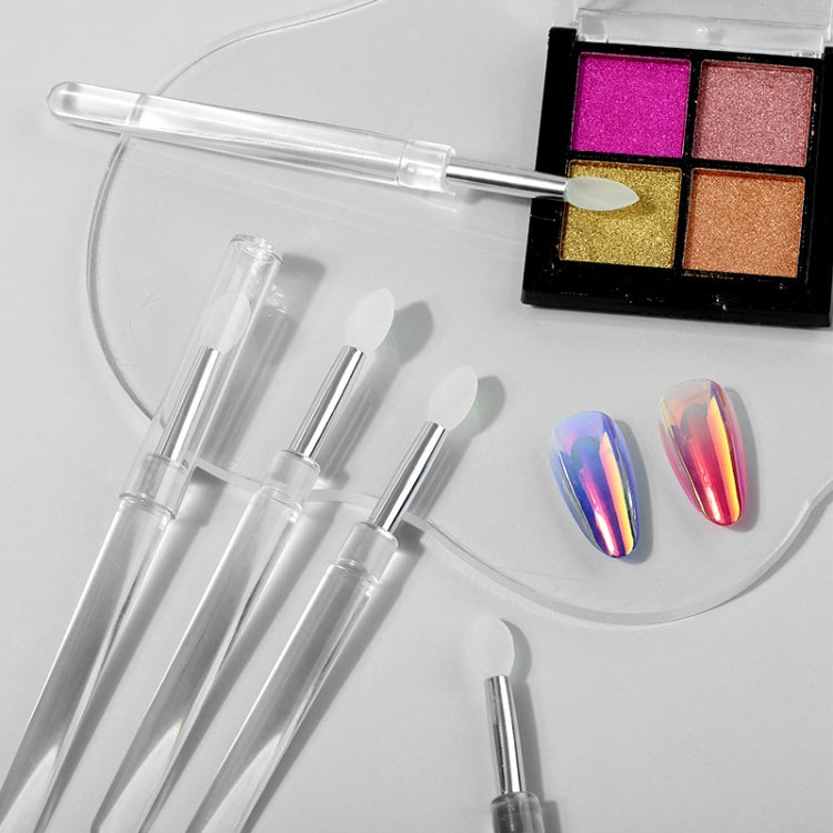 Nail Art Silicone Applicator Sticks Multi-Purpose Dabbing Powder Glitter Eyeshadow Brush Applying Manicure Tool