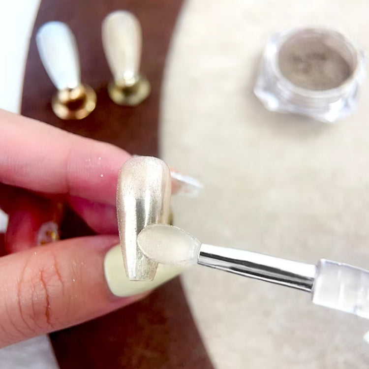 Nail Art Silicone Applicator Sticks Multi-Purpose Dabbing Powder Glitter Eyeshadow Brush Applying Manicure Tool