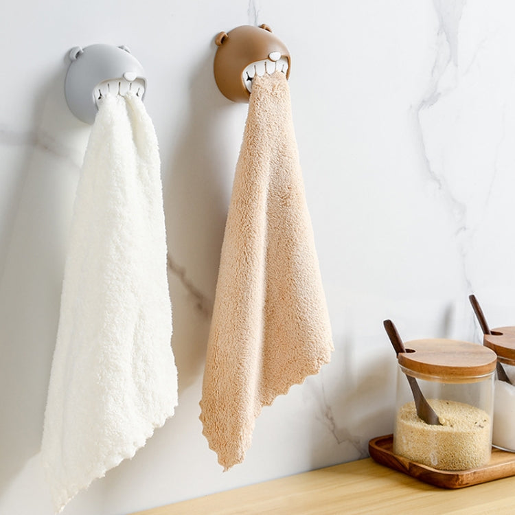 Bear Towel Holder Bathroom Towel Hooks Kitchen Rag Stopper Washcloth Dishcloth Storage