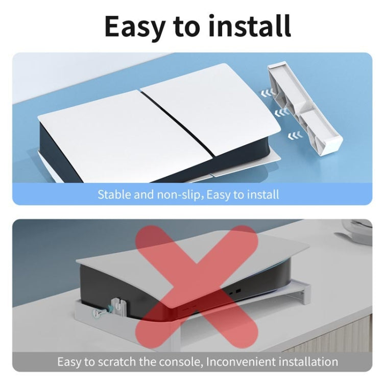 For PS5 Slim STARTRC GAMES Base Horizontal Placement Bracket Game Console Horizontal Fixed Cooling Base