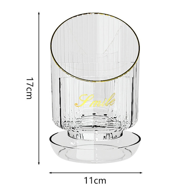 Large Capacity Rotating Makeup Brush Holder Cosmetic Organizer Lipstick Eyebrow Pencil Holder