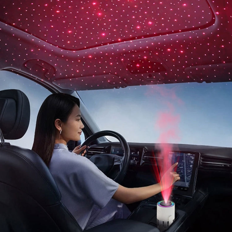 280ml Star Projection Light Humidifier USB Car Diffuser Humidifier Household Hydrating Atomizer