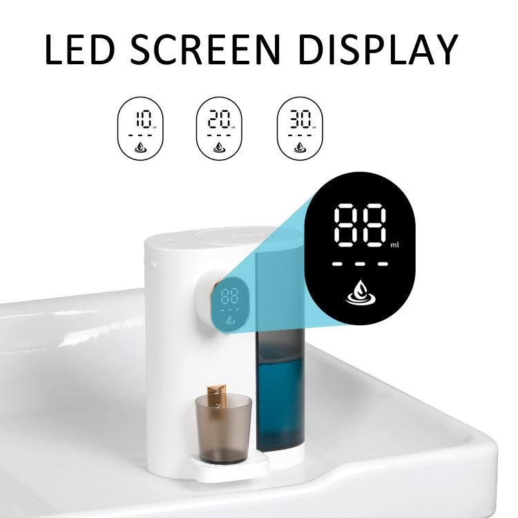 600ml Automatic Mouthwash Dispenser 4 Levels Quantitative with 2 Cups