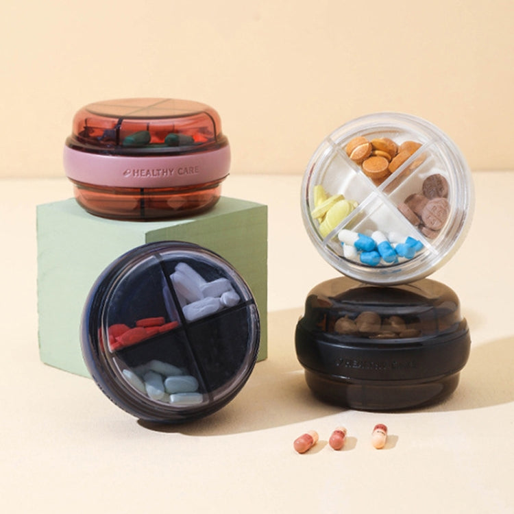 Mini Portable Double Compartment Sealed Medicine Organizer