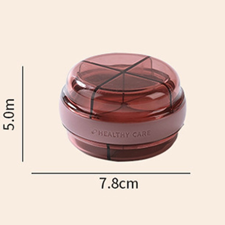 Mini Portable Double Compartment Sealed Medicine Organizer