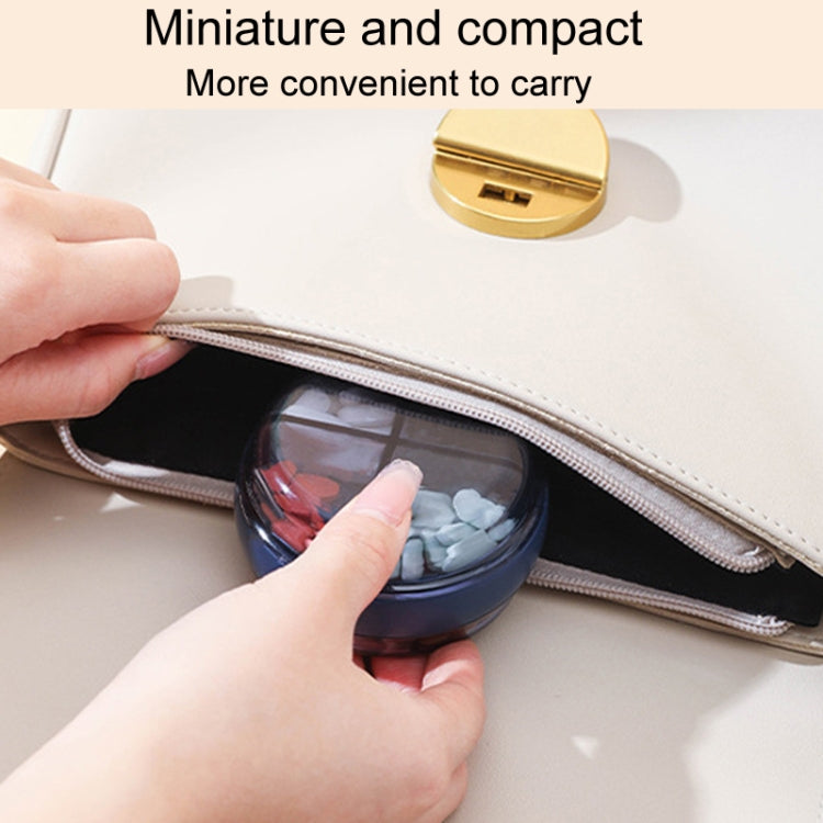 Mini Portable Double Compartment Sealed Medicine Organizer