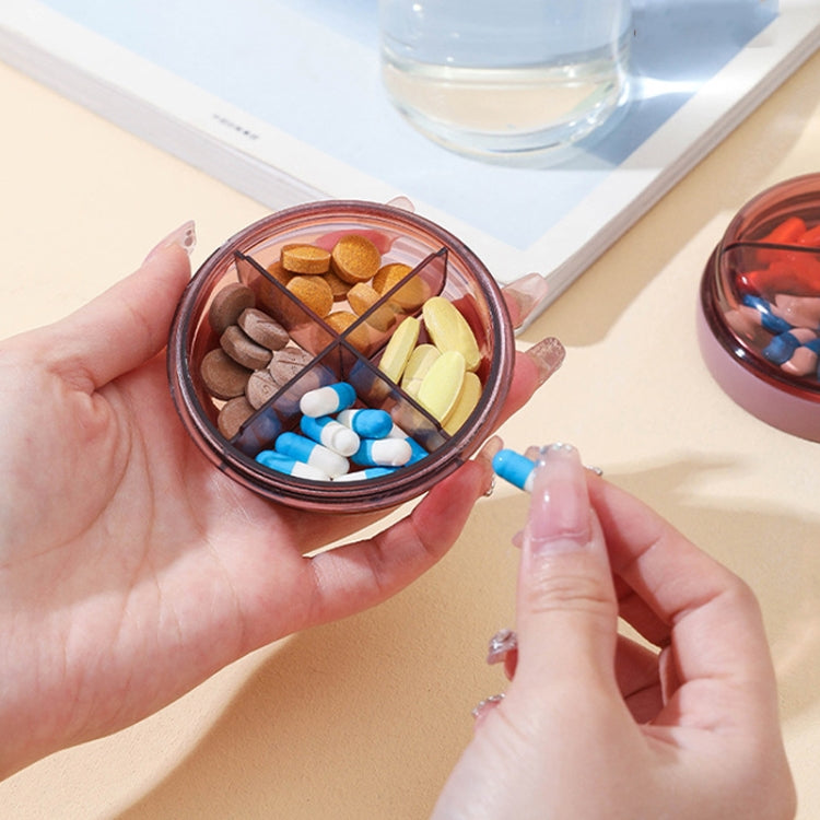 Mini Portable Double Compartment Sealed Medicine Organizer