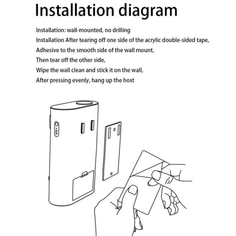 540ml  Automatic Mouthwash Dispenser 3 Levels Quantitative with 2 Magnetic Cups