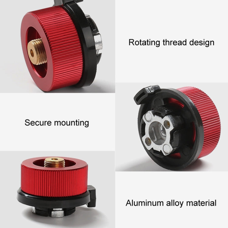 Outdoor Camping Gas Cylinder Adapter Stove Connector Closed Snap Gas Canister Converter