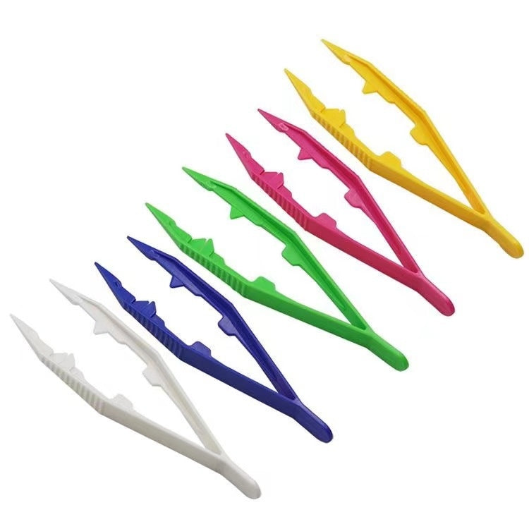 20pcs Plastic Tweezers Children DIY Accessories Tools
