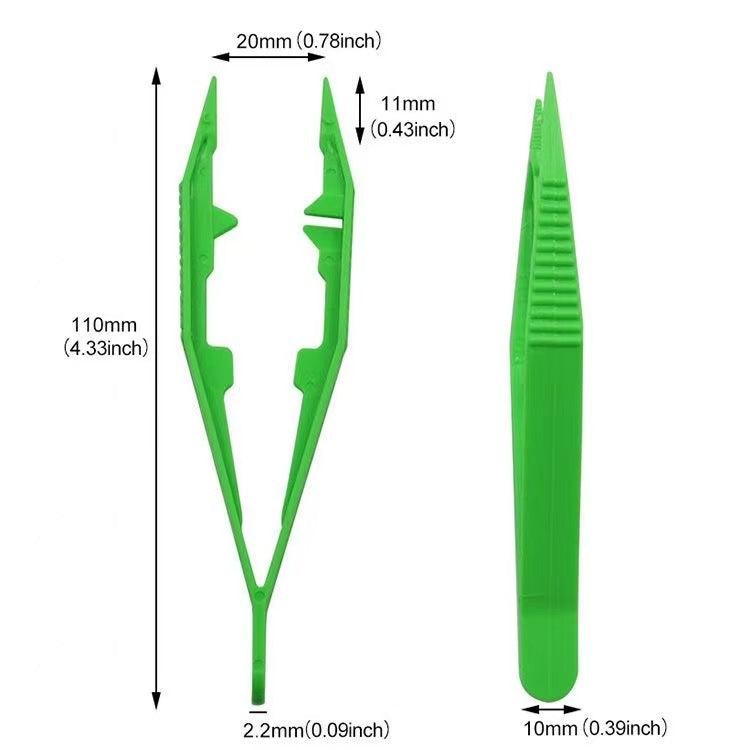 20pcs Plastic Tweezers Children DIY Accessories Tools