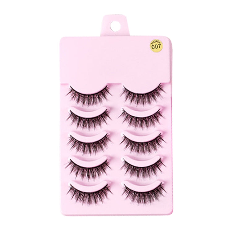 5pairs / Set Little Devil Natural Portable Single Cluster Manga Imitation Eyelashes