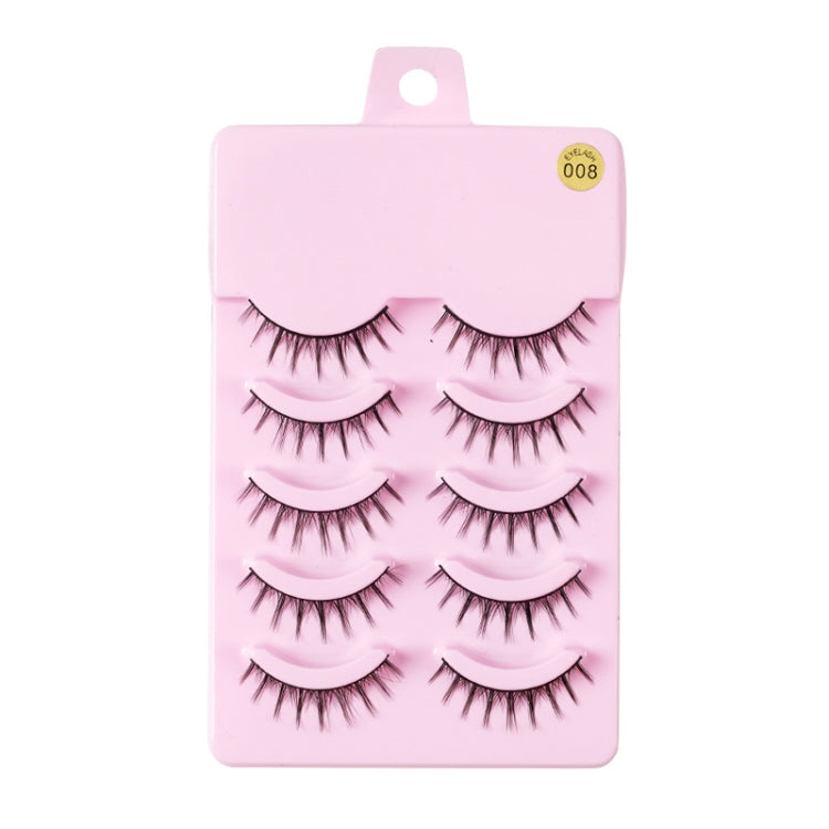 5pairs / Set Little Devil Natural Portable Single Cluster Manga Imitation Eyelashes