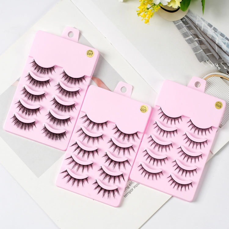 5pairs / Set Little Devil Natural Portable Single Cluster Manga Imitation Eyelashes