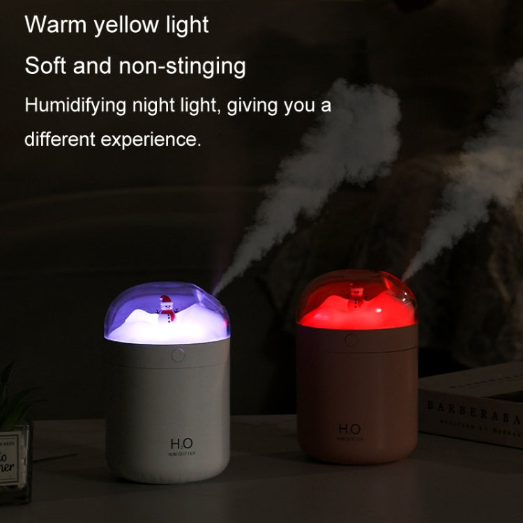 500ml Snowman Humidifier USB Desktop Large Capacity Colorful Ambient Light Air Humidifier
