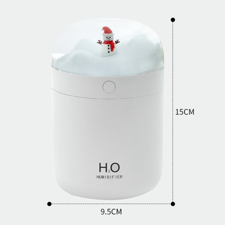 500ml Snowman Humidifier USB Desktop Large Capacity Colorful Ambient Light Air Humidifier